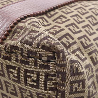 Fendi Tote Zucchino Beige Canvas Leather — view 7