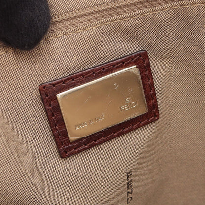 Fendi Tote Zucchino Beige Canvas Leather — view 4