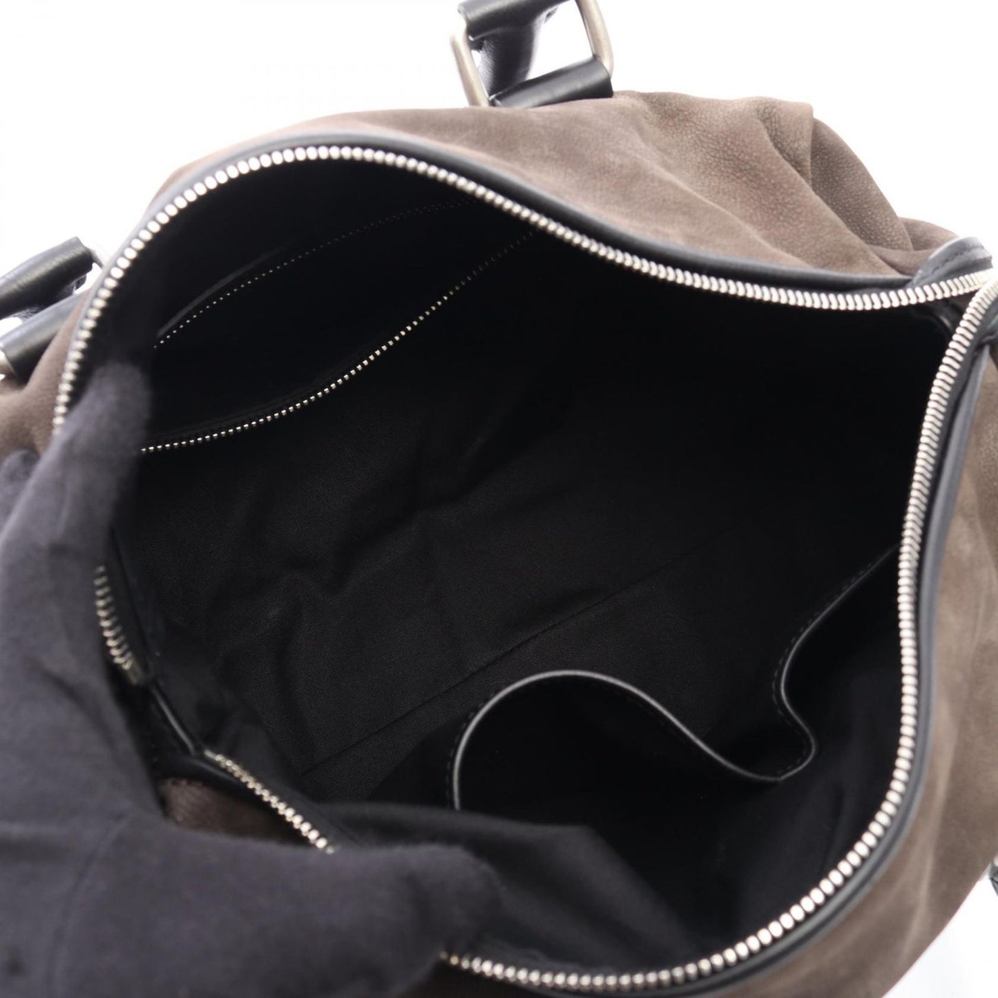 Celine Handbag Dark Brown Black Leather — view 3