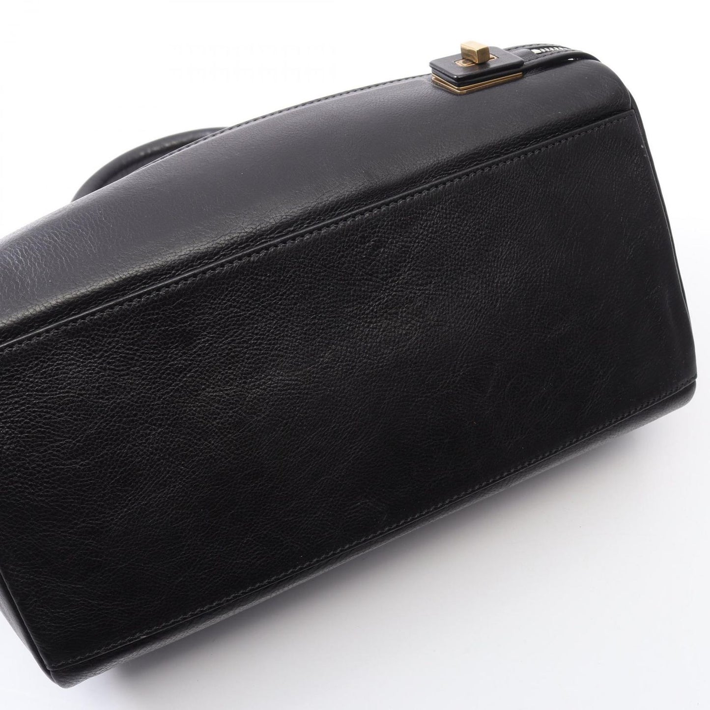 Celine Handbag Dark Brown Black Leather — view 8