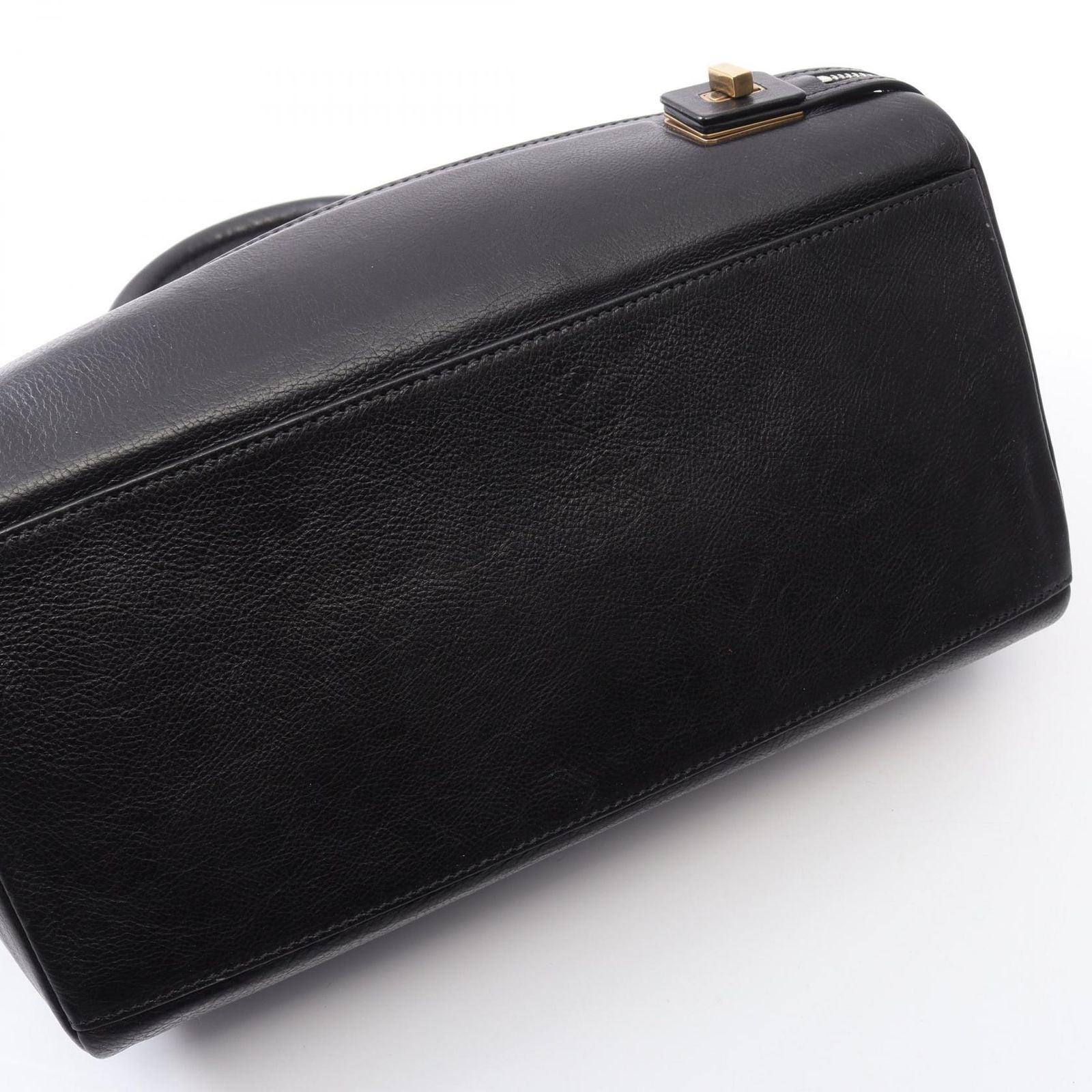 Celine Handbag Dark Brown Black Leather — view 8