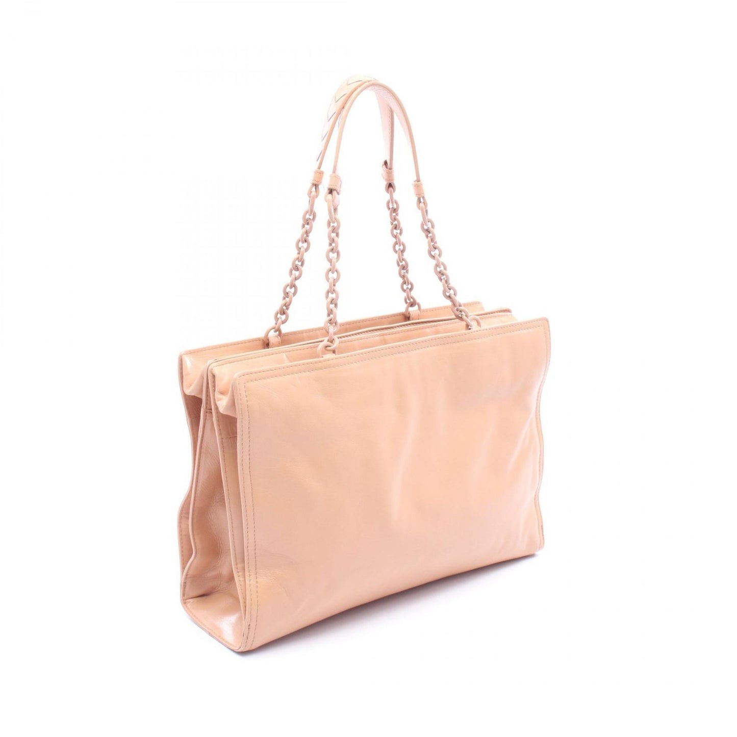 Bottega Veneta Tote Light Orange Leather Chain Shoulder — view 2
