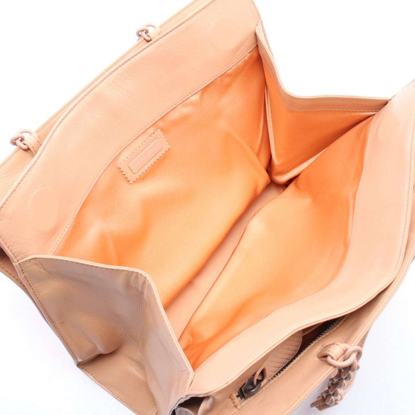 Bottega Veneta Tote Light Orange Leather Chain Shoulder — view 3