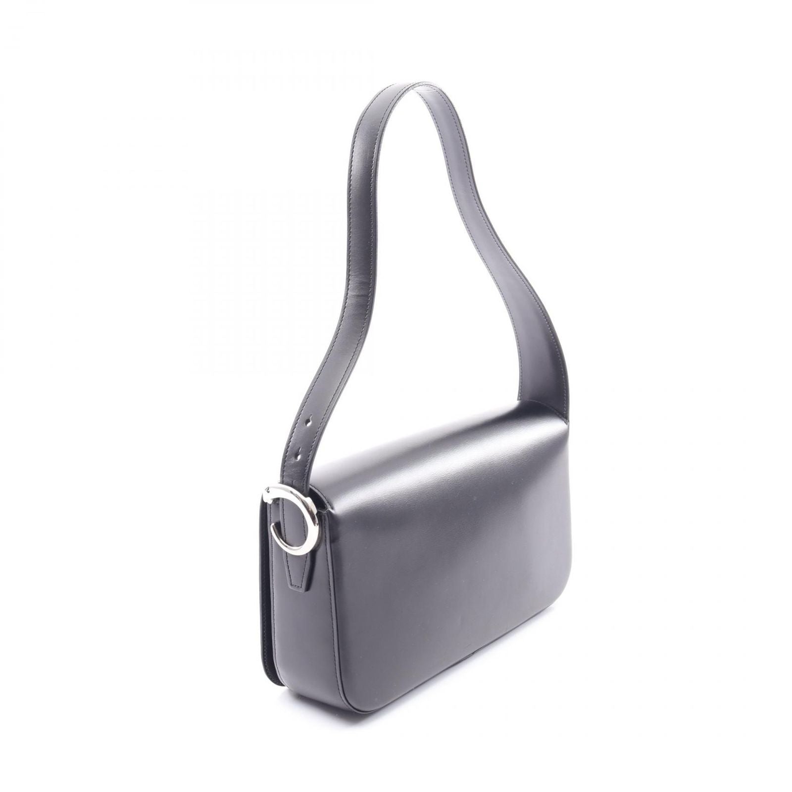 Cartier Shoulder Bag Black Leather — view 2