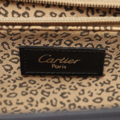 Cartier Shoulder Bag Black Leather — view 4