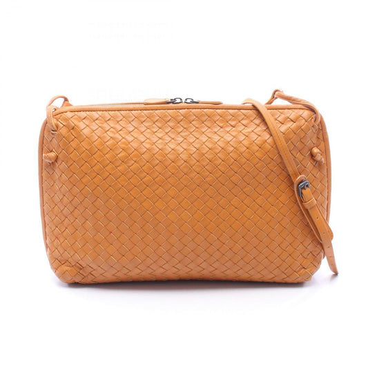 Bottega Veneta Shoulder Bag Intrecciato Brown Leather