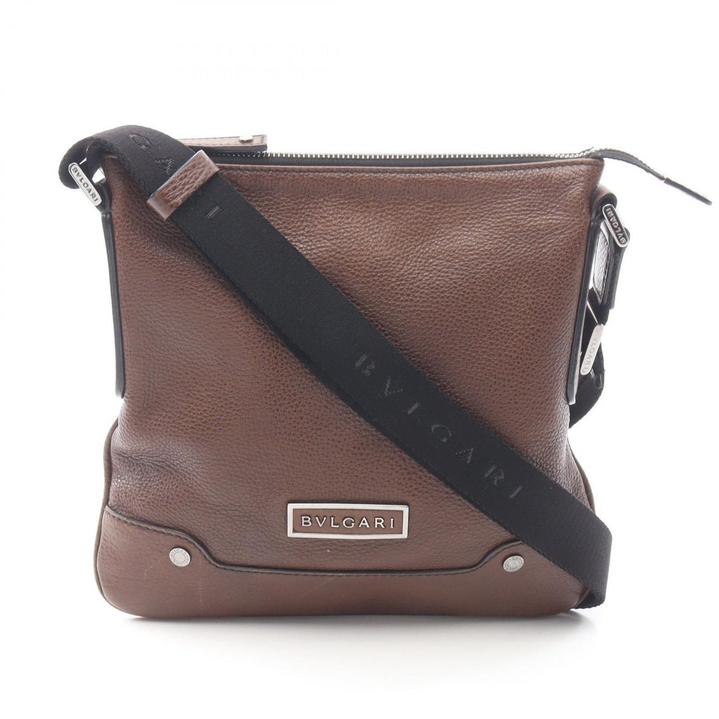 Bvlgari Shoulder Bag Urban Brown Leather