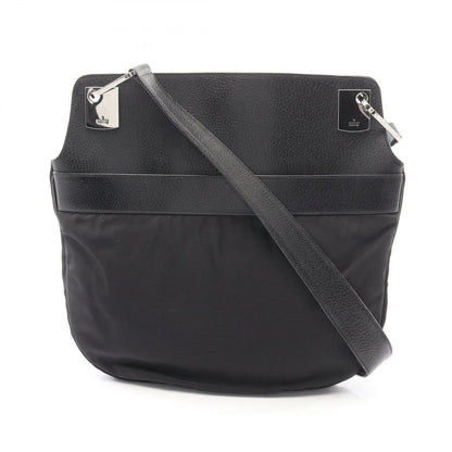 Gucci Shoulder Bag 001 Black Nylon Leather