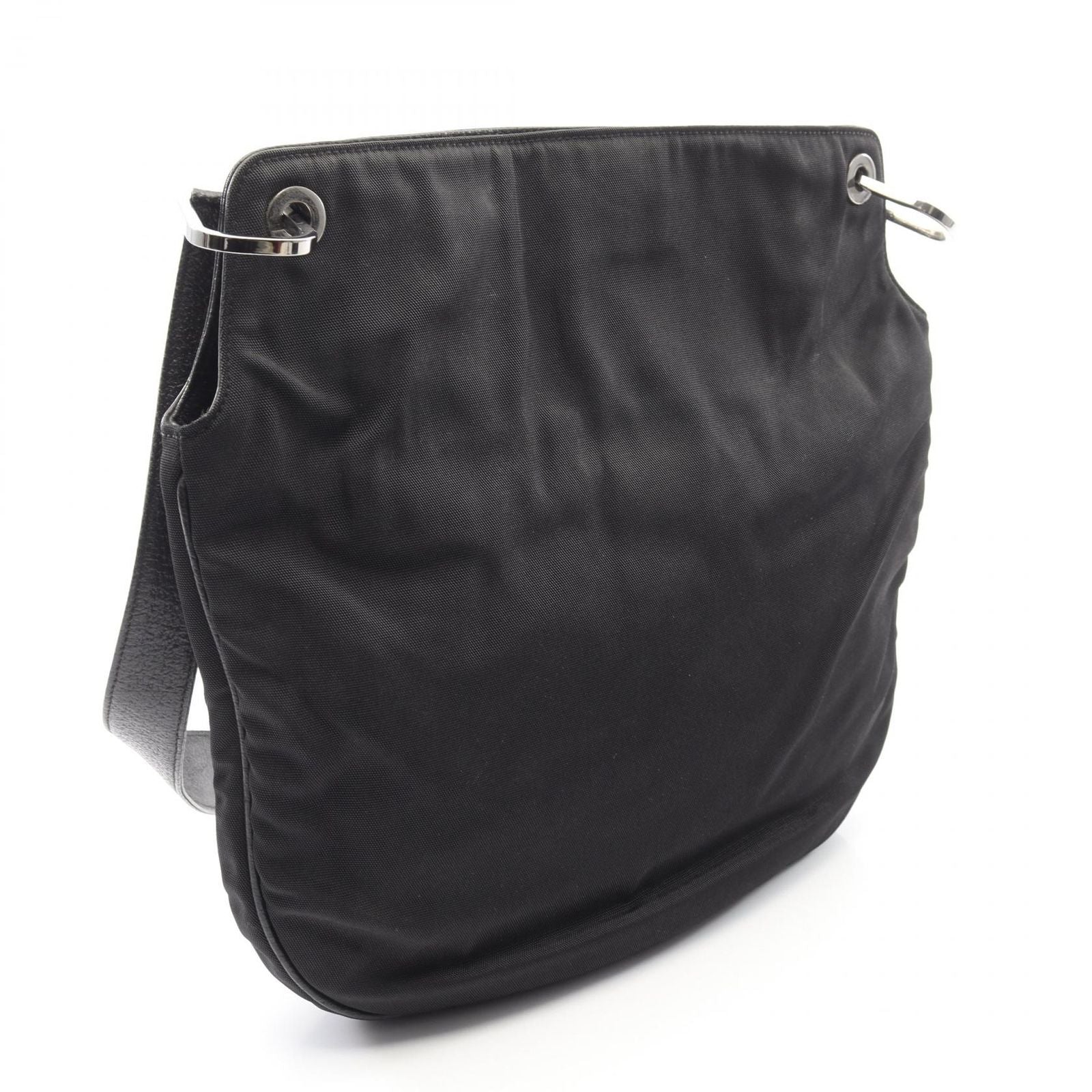 Gucci Shoulder Bag 001 Black Nylon Leather — view 2