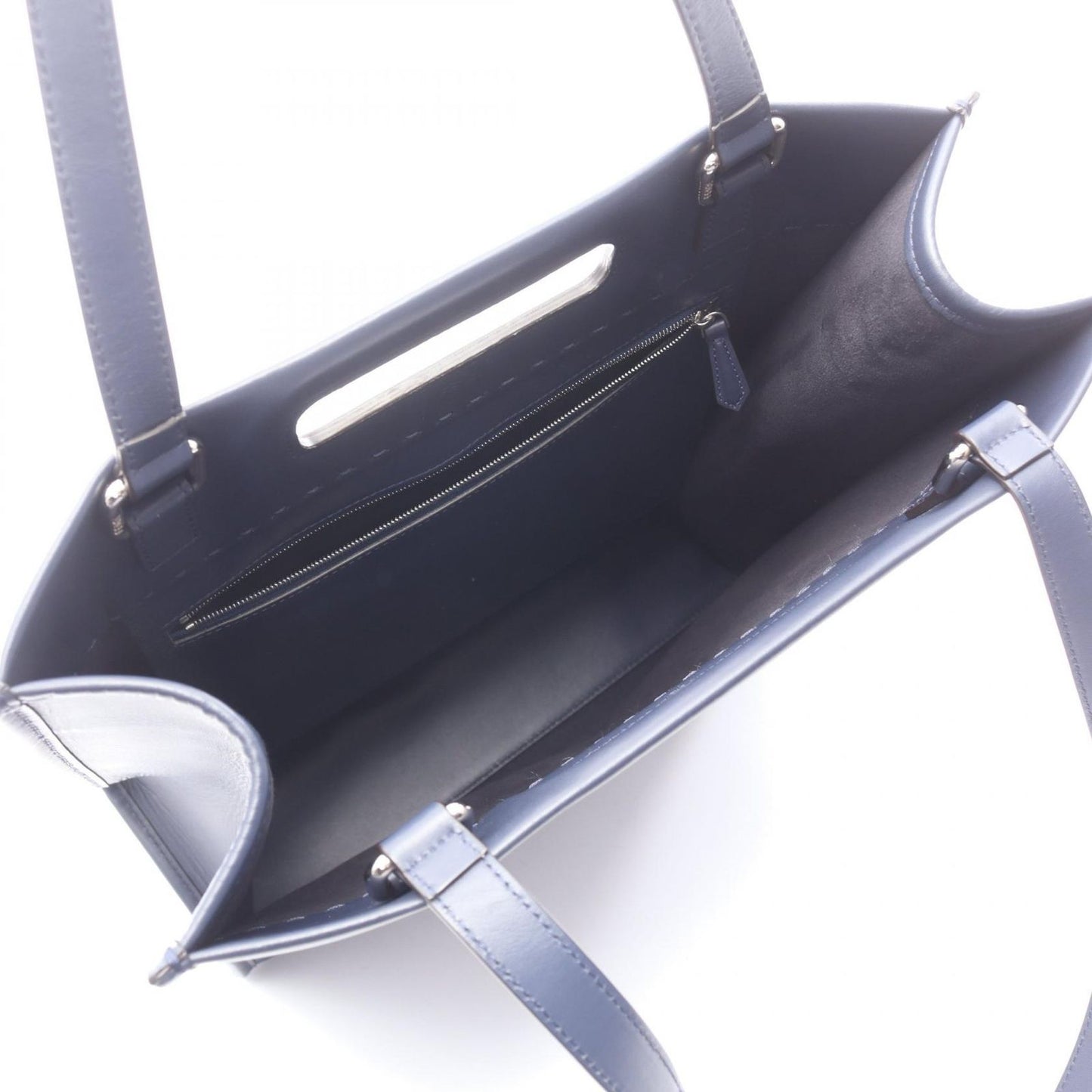 Fendi Tote Shopping Navy Leather 2-Way — view 3