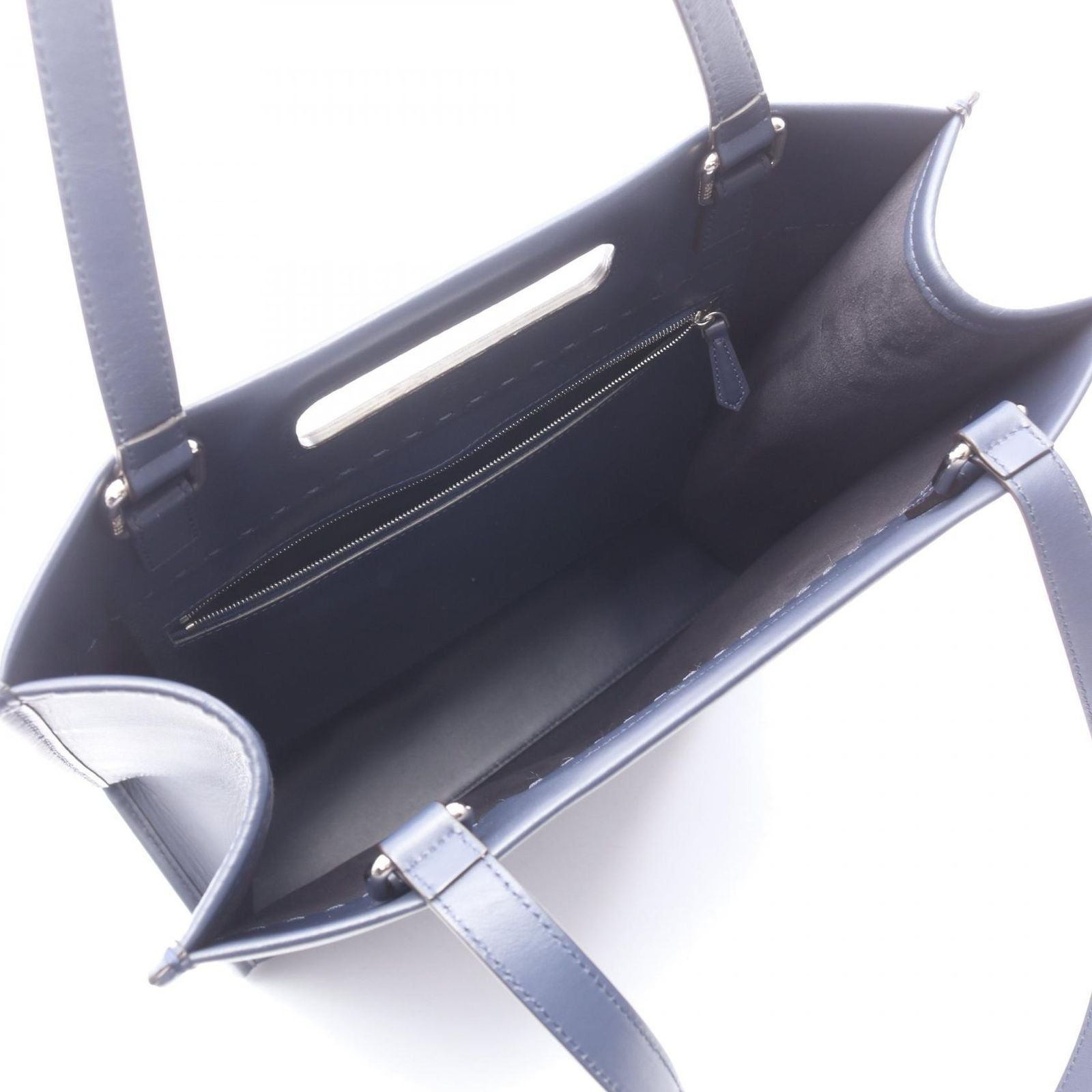 Fendi Tote Shopping Navy Leather 2-Way — view 3