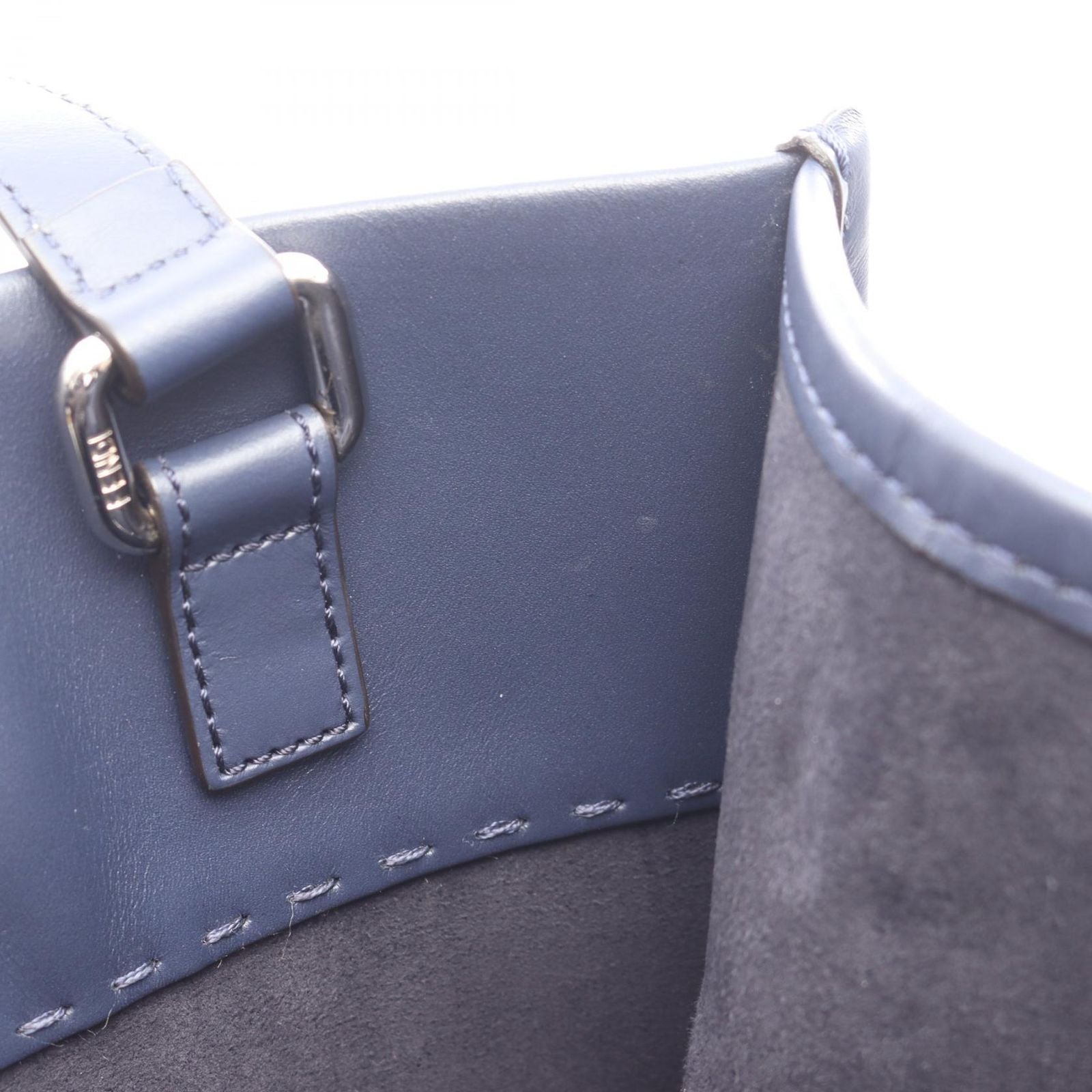 Fendi Tote Shopping Navy Leather 2-Way — view 6