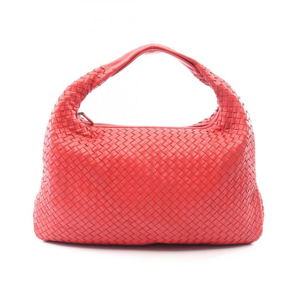 Bottega Veneta Shoulder Bag Intrecciato Red Leather