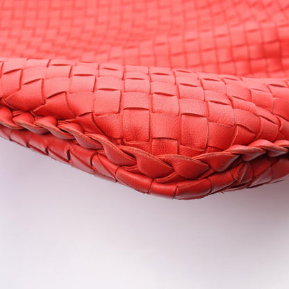 Bottega Veneta Shoulder Bag Intrecciato Red Leather — view 8