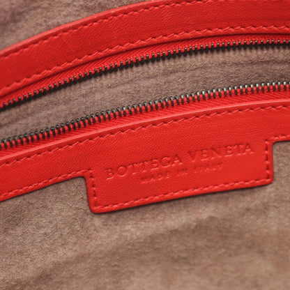 Bottega Veneta Shoulder Bag Intrecciato Red Leather — view 4