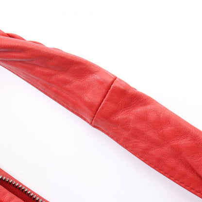Bottega Veneta Shoulder Bag Intrecciato Red Leather — view 7