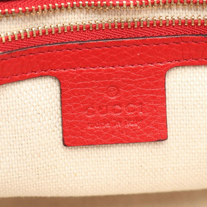 Gucci Shoulder Bag Soho Interlocking Red Leather Chain — view 4