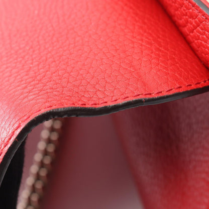 Gucci Shoulder Bag Soho Interlocking Red Leather Chain — view 5