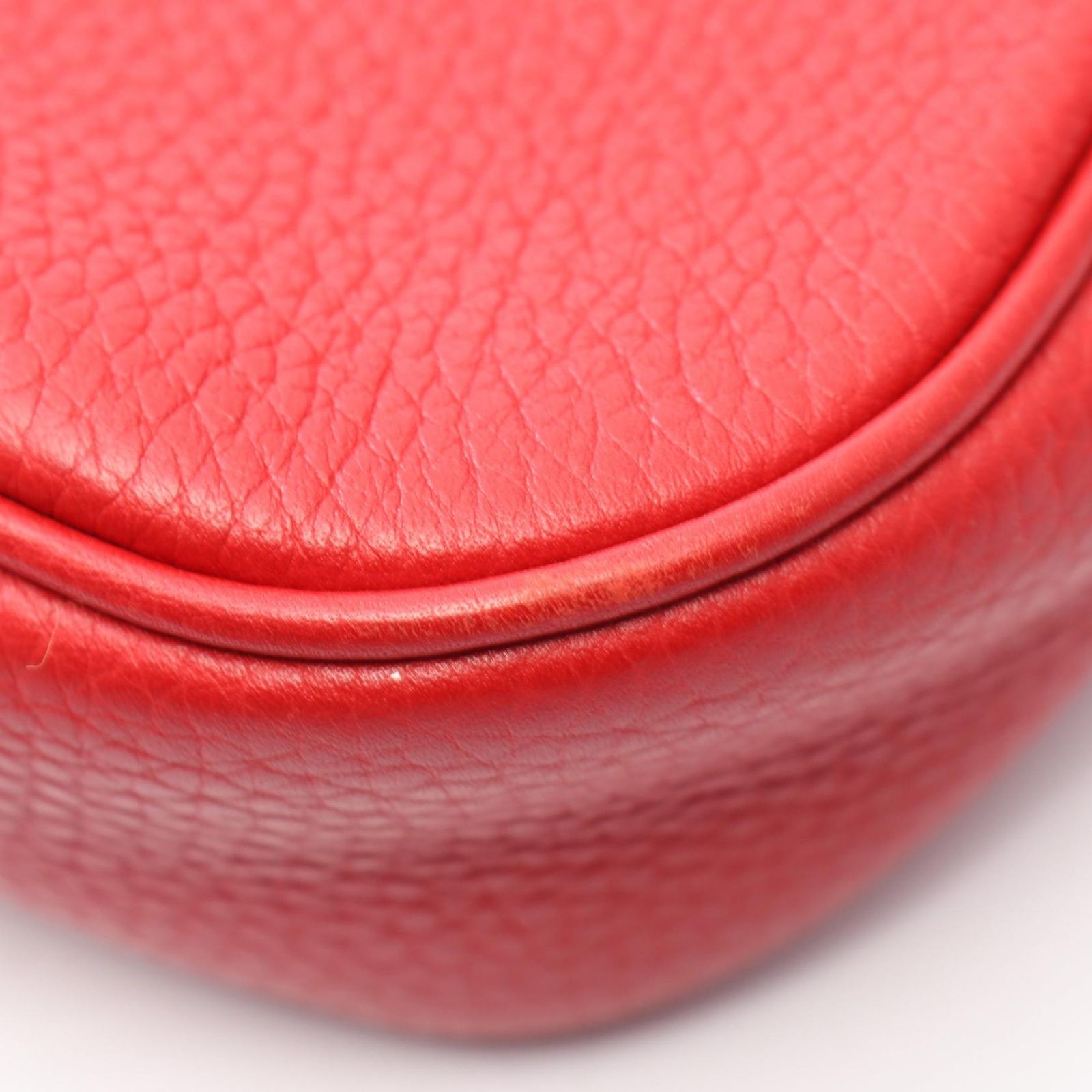 Gucci Shoulder Bag Soho Interlocking Red Leather Chain — view 6