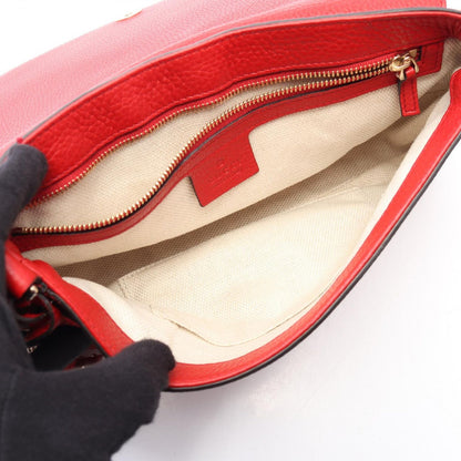 Gucci Shoulder Bag Soho Interlocking Red Leather Chain — view 3