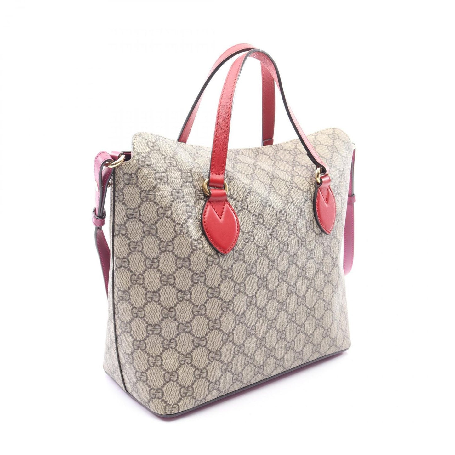 Gucci Handbag GG Supreme Beige Canvas Leather 2-Way — view 2
