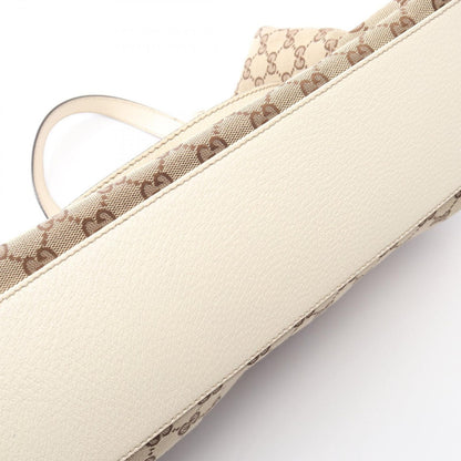 Gucci Shoulder Bag GG Canvas Beige Brown White — view 6