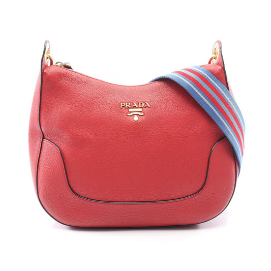 Prada Shoulder Bag Red Leather