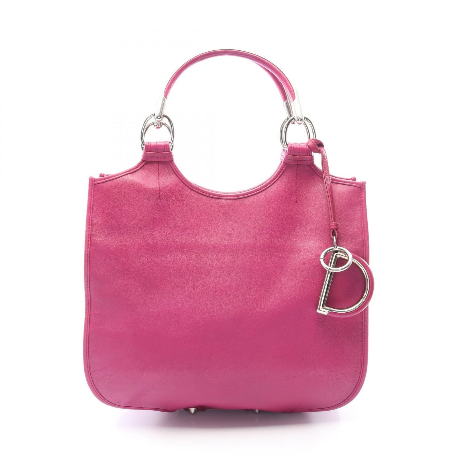 Dior Handbag Charm Purple Leather Hand