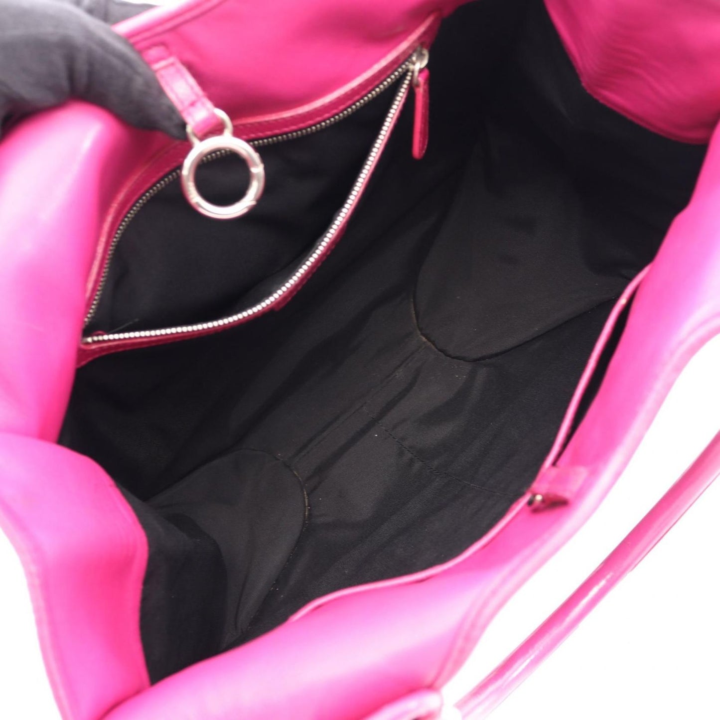 Dior Handbag Charm Purple Leather Hand — view 3