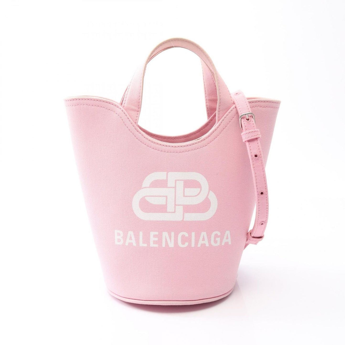 Balenciaga Handbag Wave XS 2-Way Pink Canvas
