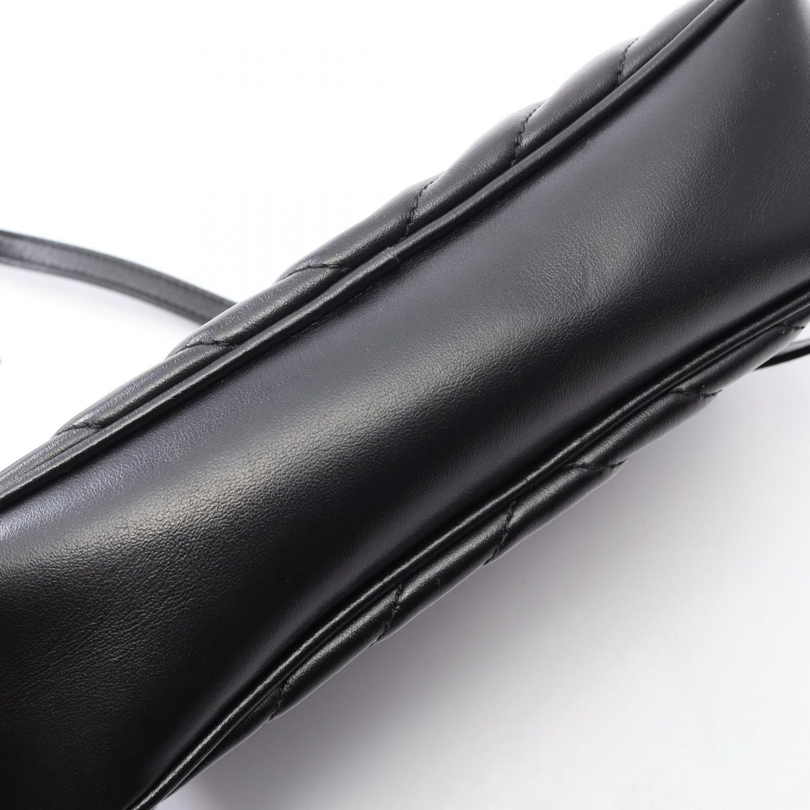 Saint Laurent Paris Shoulder Bag Lou Monogram Black Leather — view 8