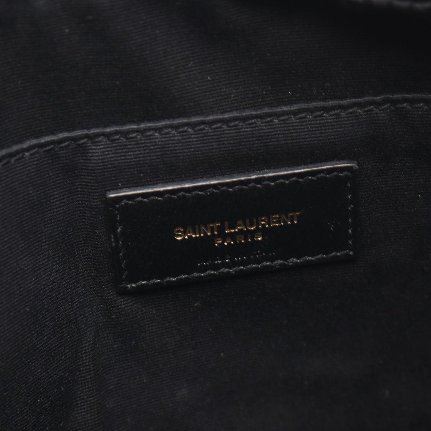 Saint Laurent Paris Shoulder Bag Lou Monogram Black Leather — view 4