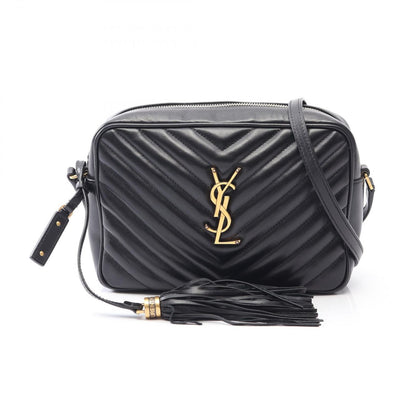Saint Laurent Paris Shoulder Bag Lou Monogram Black Leather