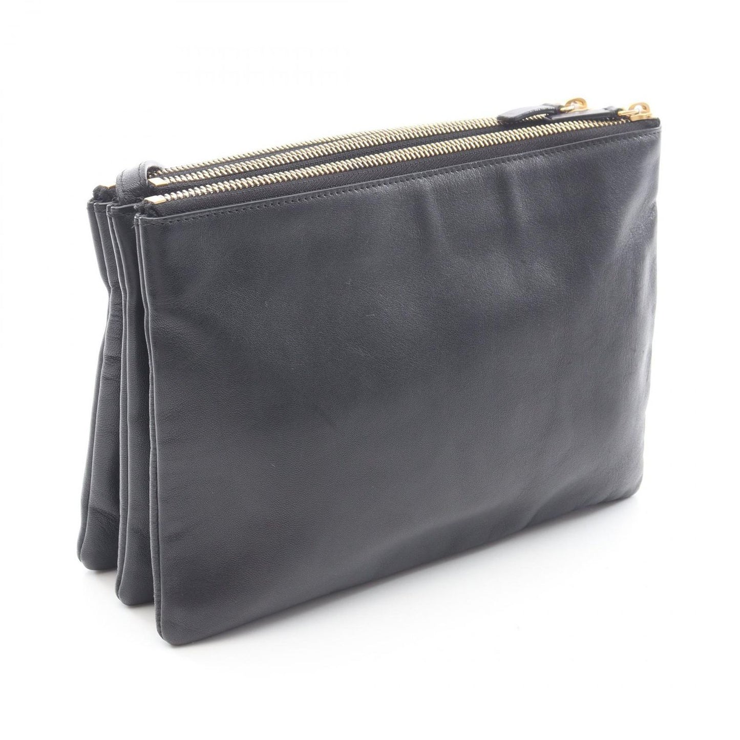 Celine Shoulder Bag Trio Large Black Leather — view 2
