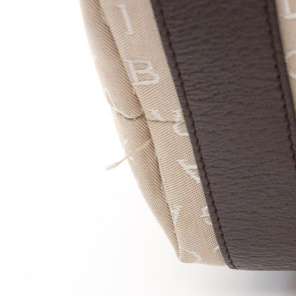Bvlgari Tote Logo Mania Beige Brown Canvas Leather — view 5