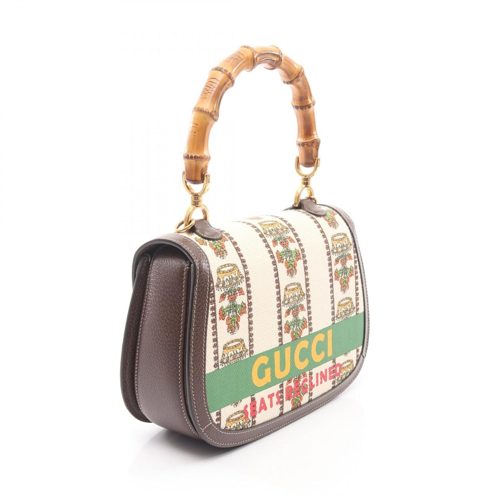 Gucci Handbag Music IS Mine Bamb 2-Way Anniversary Ivory Dark Brown Canvas — view 2