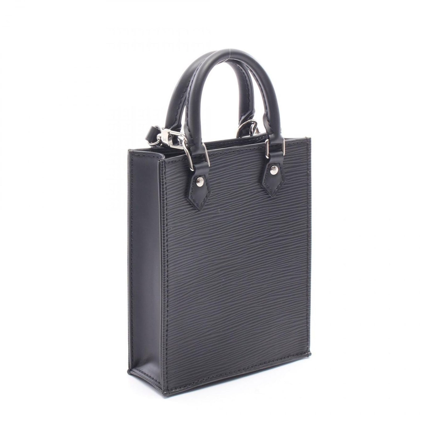 Louis Vuitton Handbag Sac Plat Epi Noir 2-Way Leather Petite — view 2