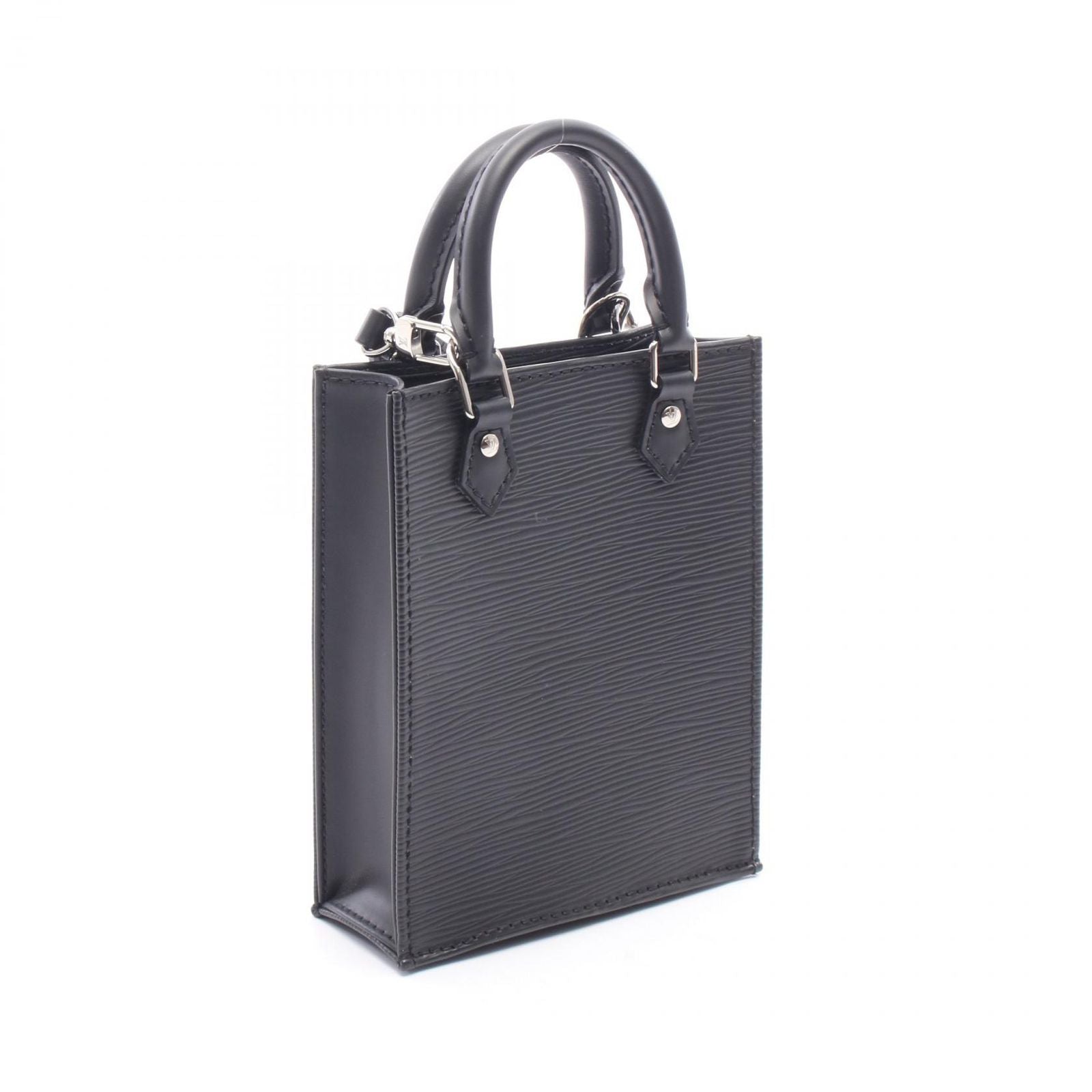 Louis Vuitton Handbag Sac Plat Epi Noir 2-Way Leather Petite — view 2