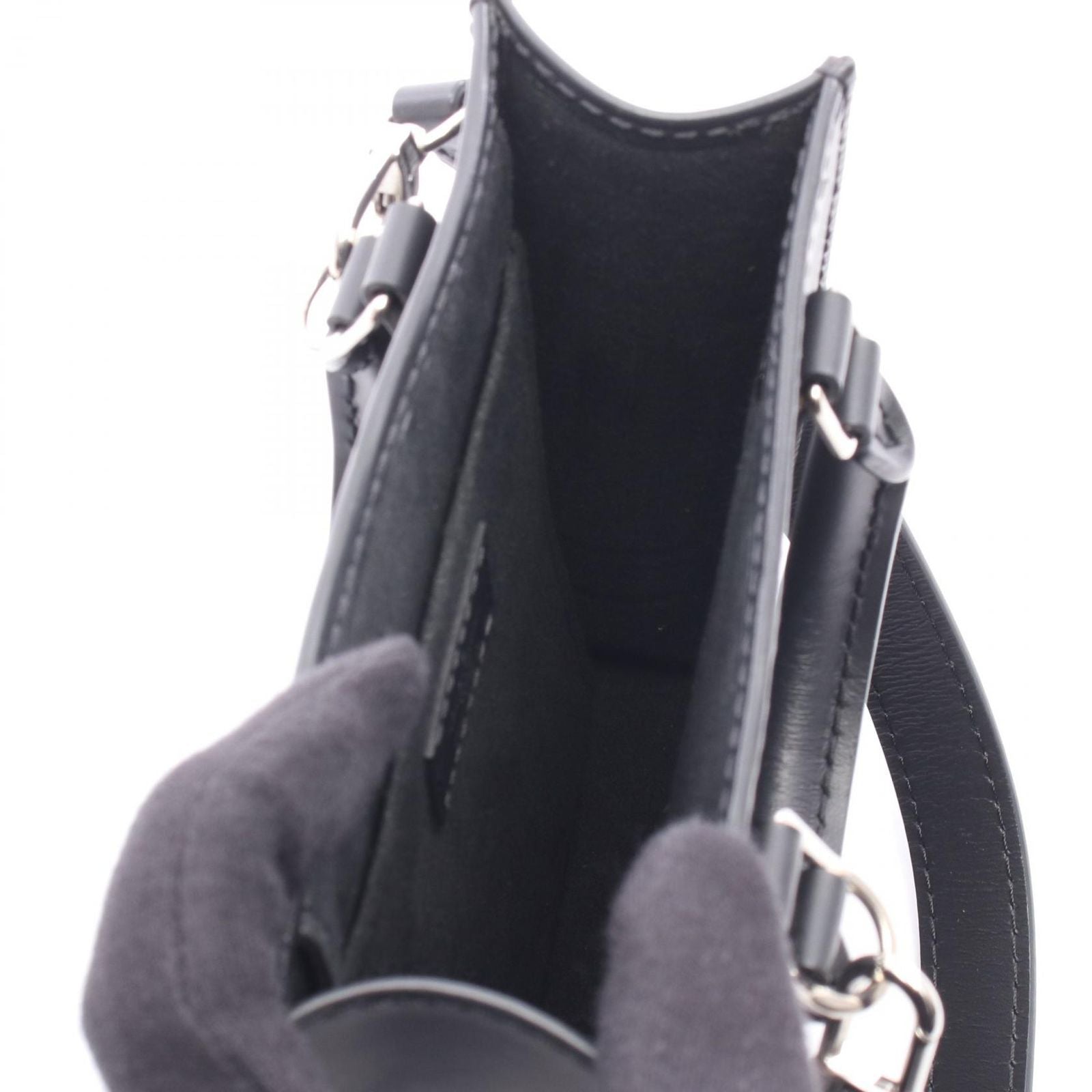 Louis Vuitton Handbag Sac Plat Epi Noir 2-Way Leather Petite — view 3