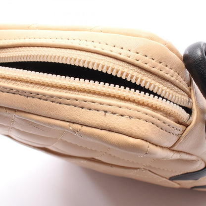 Chanel Shoulder Bag Cambon Line Beige Black Leather — view 9