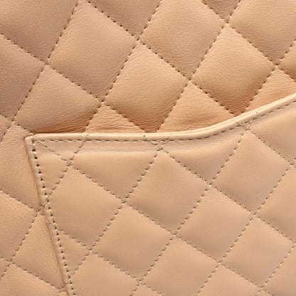 Chanel Shoulder Bag Cambon Line Beige Black Leather — view 7