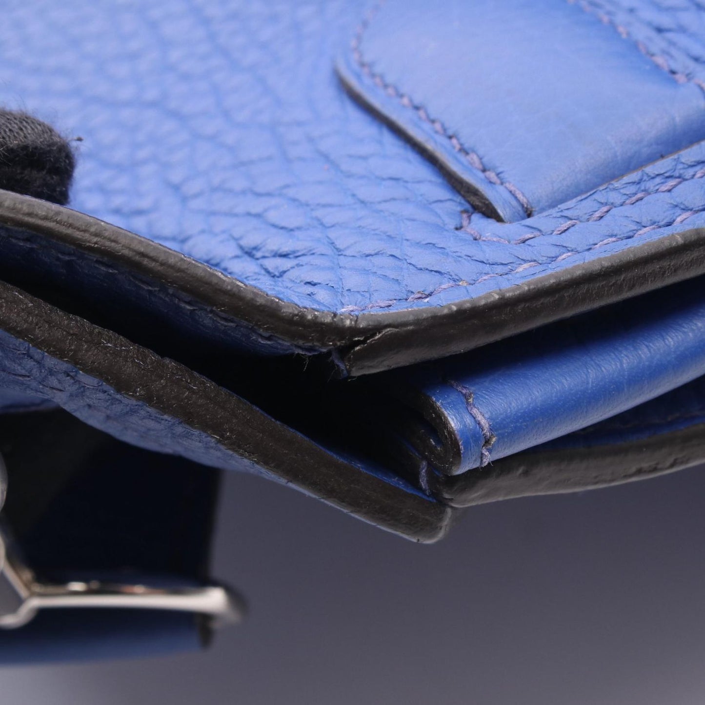 Hermes Shoulder Bag Gypsiel 31 Blue Electric — view 9