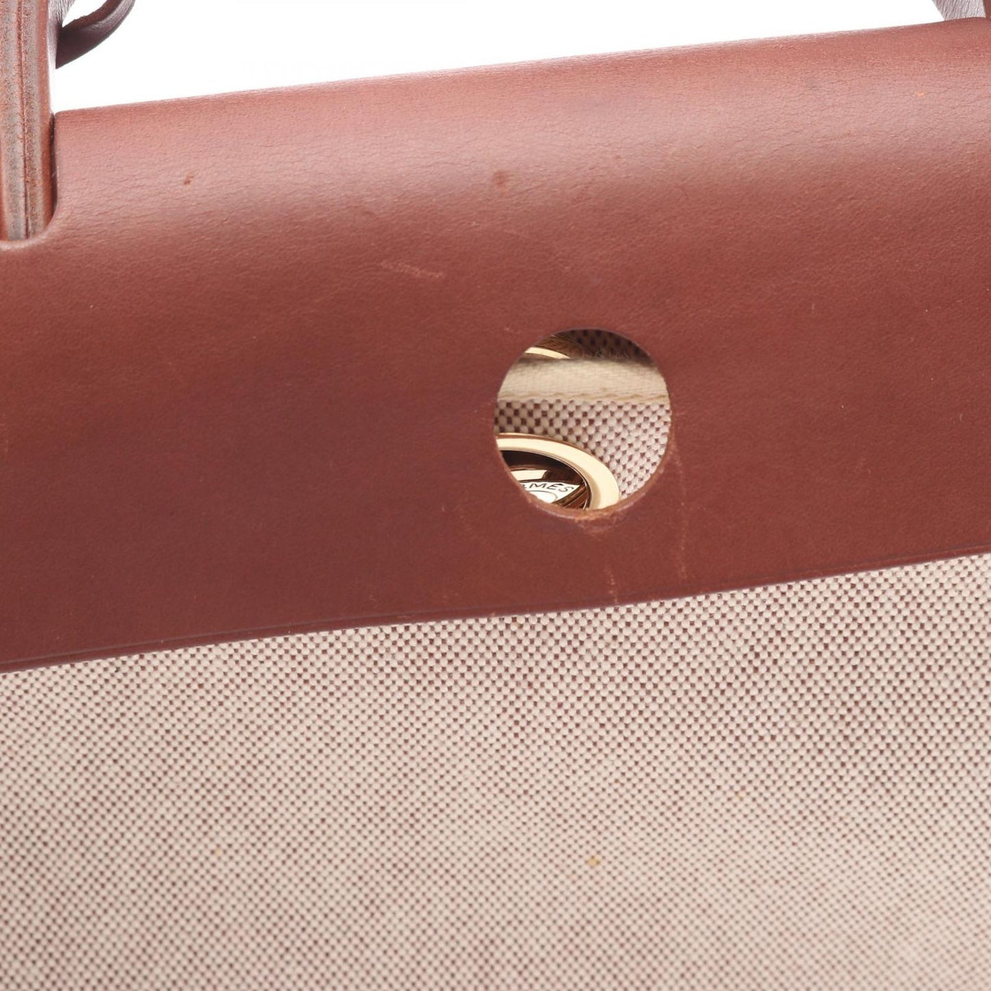 Hermes Handbag Herbag PM Natural 2-Way Brown — view 6