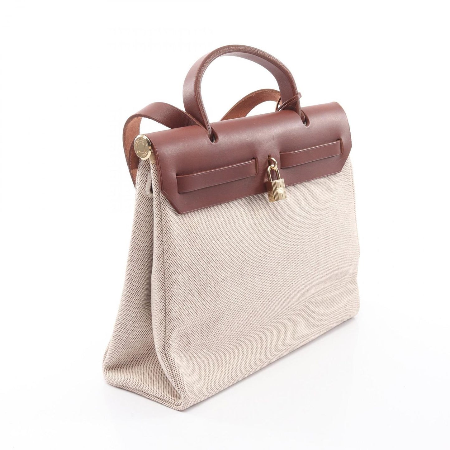 Hermes Handbag Herbag PM Natural 2-Way Brown — view 2
