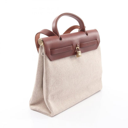 Hermes Handbag Herbag PM Natural 2-Way Brown — view 2