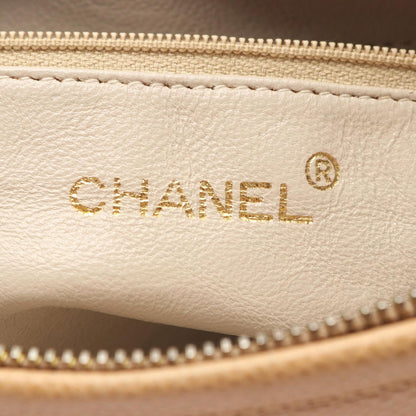 Chanel Shoulder Bag Triple CC Logo Beige Caviar Leather Coco — view 4
