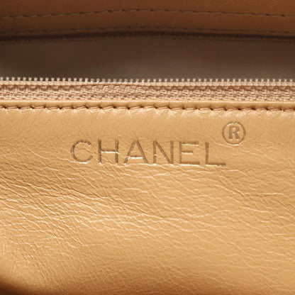 Chanel Tote Quilted Platinum Beige Lambskin Shoulder — view 4