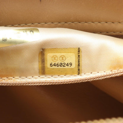 Chanel Tote Quilted Platinum Beige Lambskin Shoulder — view 5