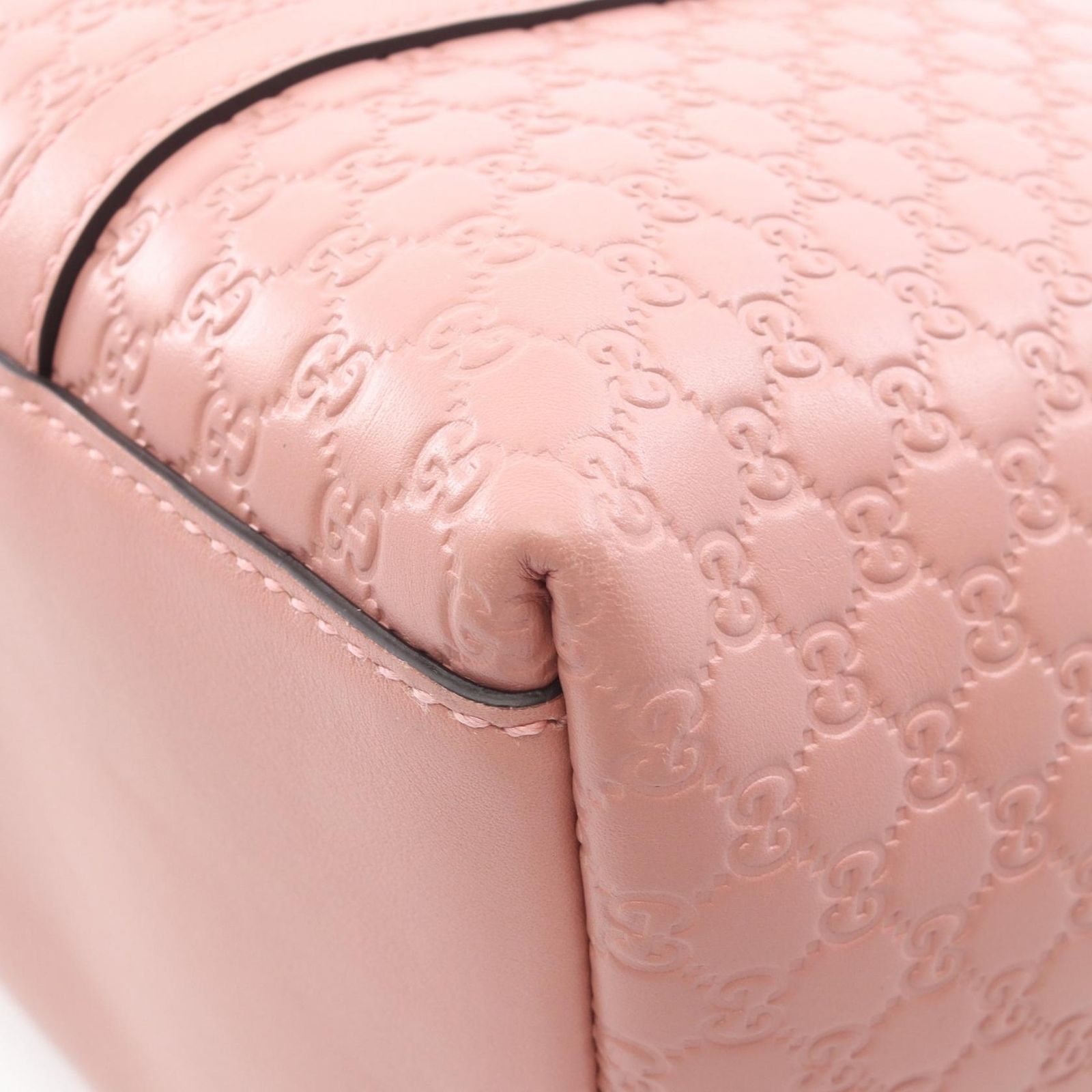 Gucci Tote Micro Guccissima 2-Way Pink Leather — view 5