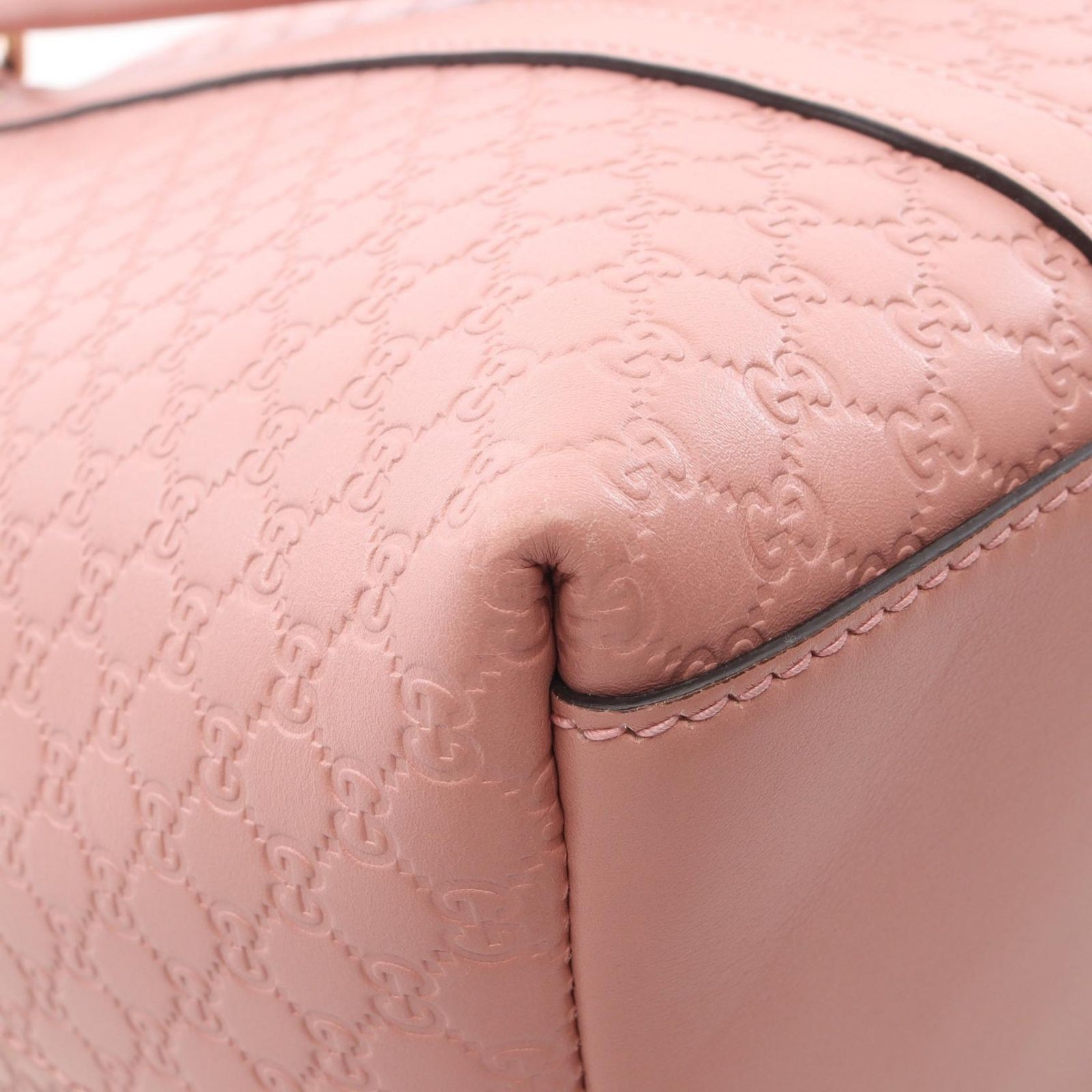 Gucci Tote Micro Guccissima 2-Way Pink Leather — view 6